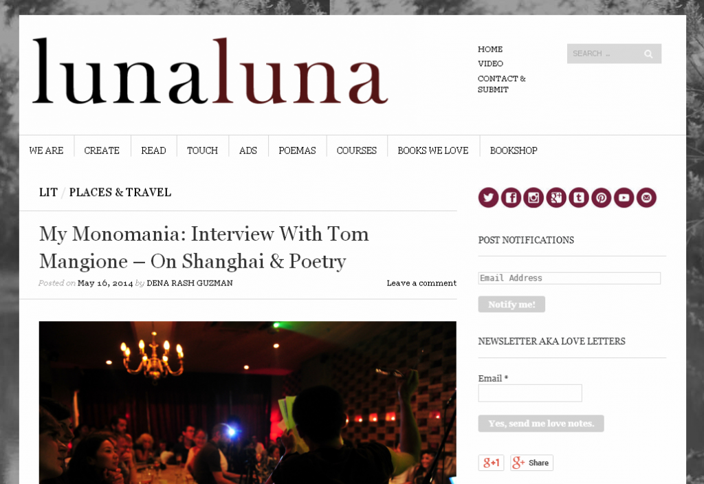 Tom Interview with Luna Luna